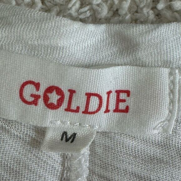 Agolde T shirt Womens size Medium V Neck stars Pima Cotton essential Casual - Picture 6 of 13